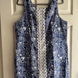 Upstream Shift Fish Print Dress